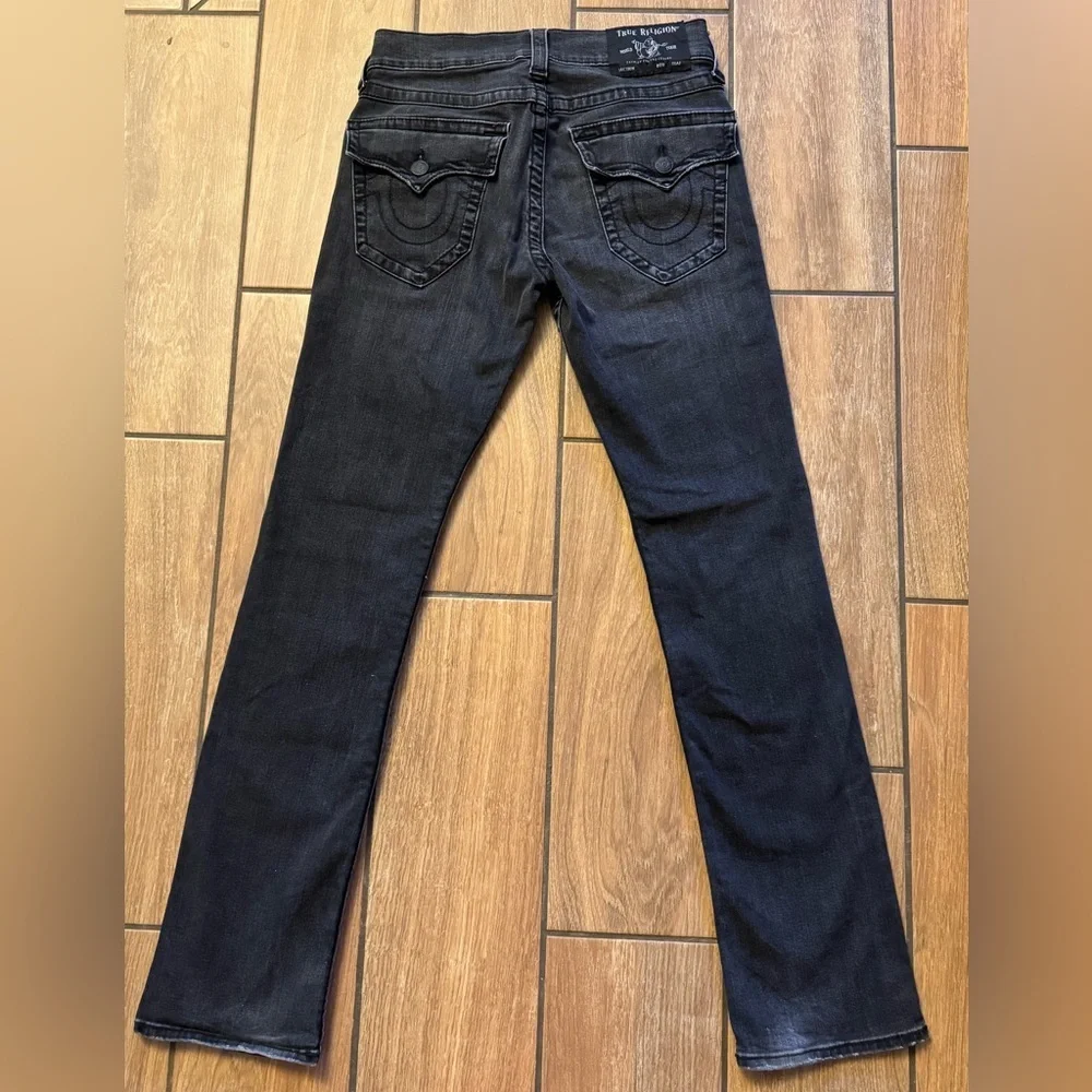 True Religion Ricky Relaxed Straight Jeans Black 29